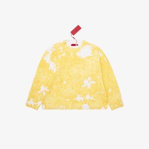 HUGO BOSS Yellow & White Tie-Dye Knit Sweater 🍋☀️